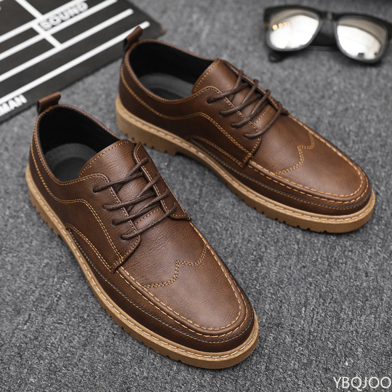 Leatherworking Classic - 남성 캐주얼 가죽 신발 트렌디한 여름