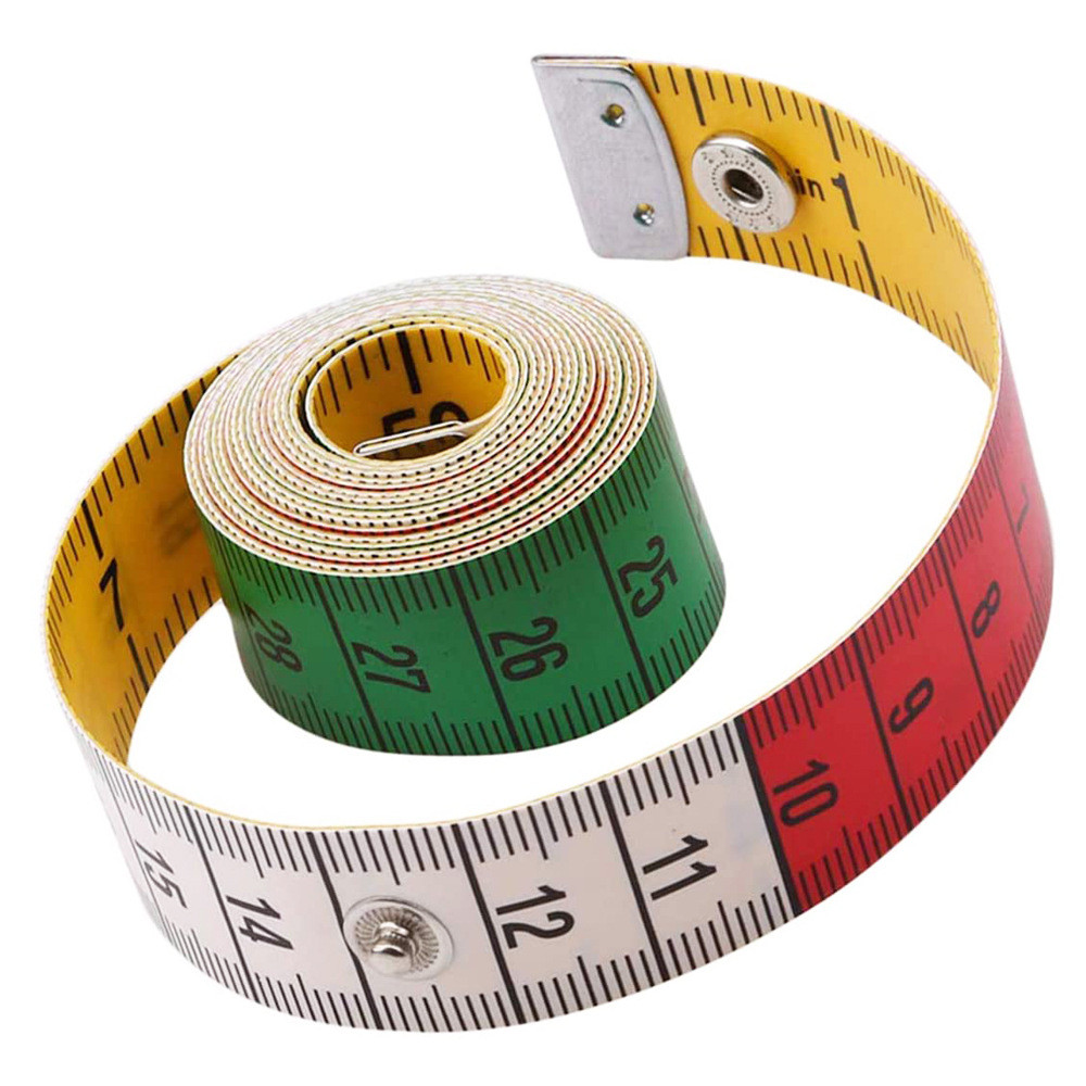 Leatherwork Ruler - 1.5M 소프트 테이프 측정 스냅 패스너가있는