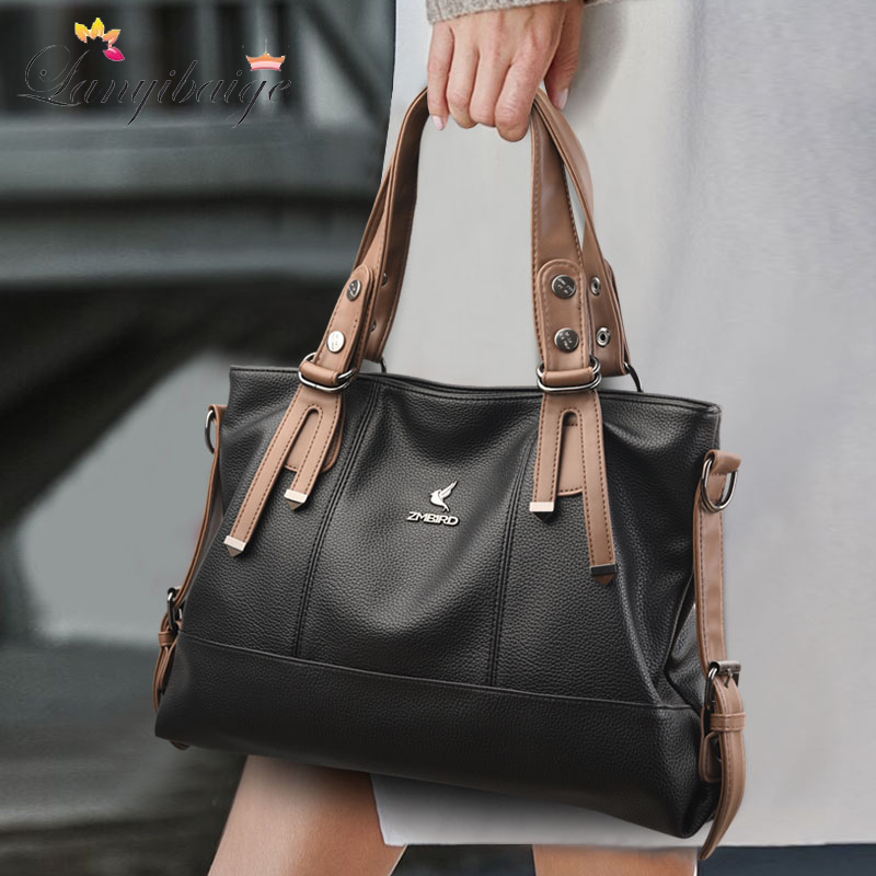 Leather Work Laptop Bag - 여성용 진짜 브랜드 럭셔리 디자이너 가죽