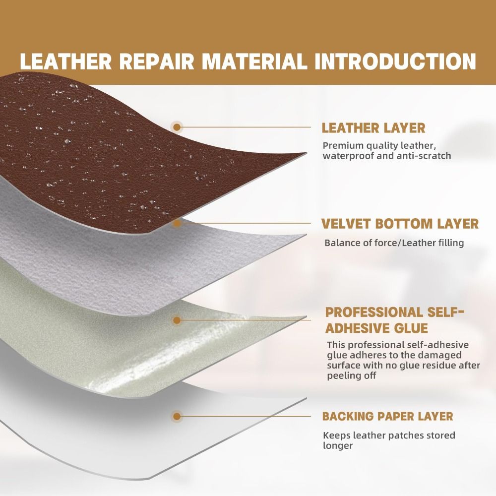 자가 접착 가죽 수리 패치 무광 내마모성 가구 수리 테 - Leatherwork Kit 리뷰 및 가격