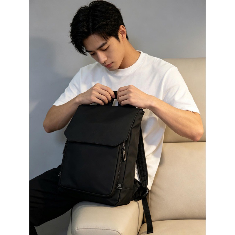 고품질 플랩형 PU 가죽 소재의 남성용 노트북 백팩,  - Leather Work Rucksack 리뷰 및 가격