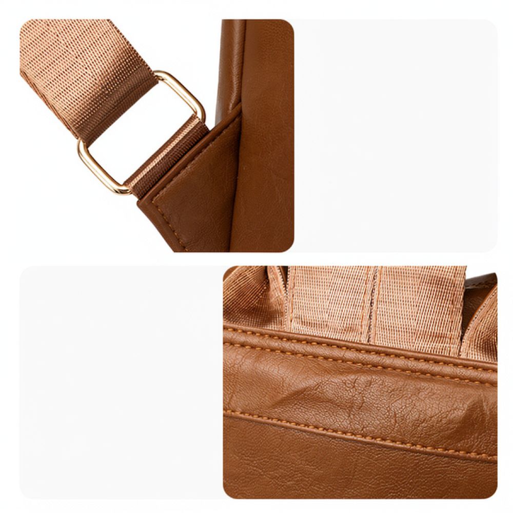 모던 레트로 스타일 여성용 백팩, 미니멀리즘 디자인,  - Leather Work Rucksack 리뷰 및 가격