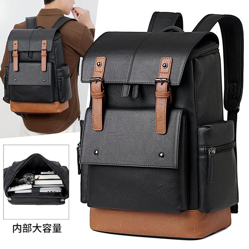 뉴 빈티지 남성용 가죽 백팩 대용량 15.6인치 노트북 - Leather Work Laptop Bag 리뷰 및 가격