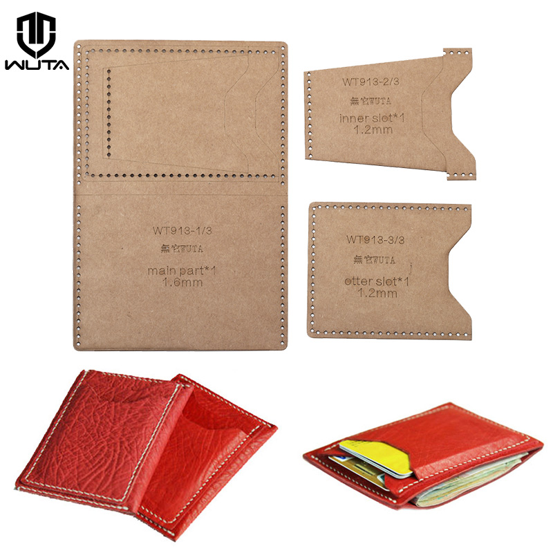 WUTA 913 미니 카드 케이스 크래프트 종이 템플릿 - Leatherwork Kit 리뷰 및 가격