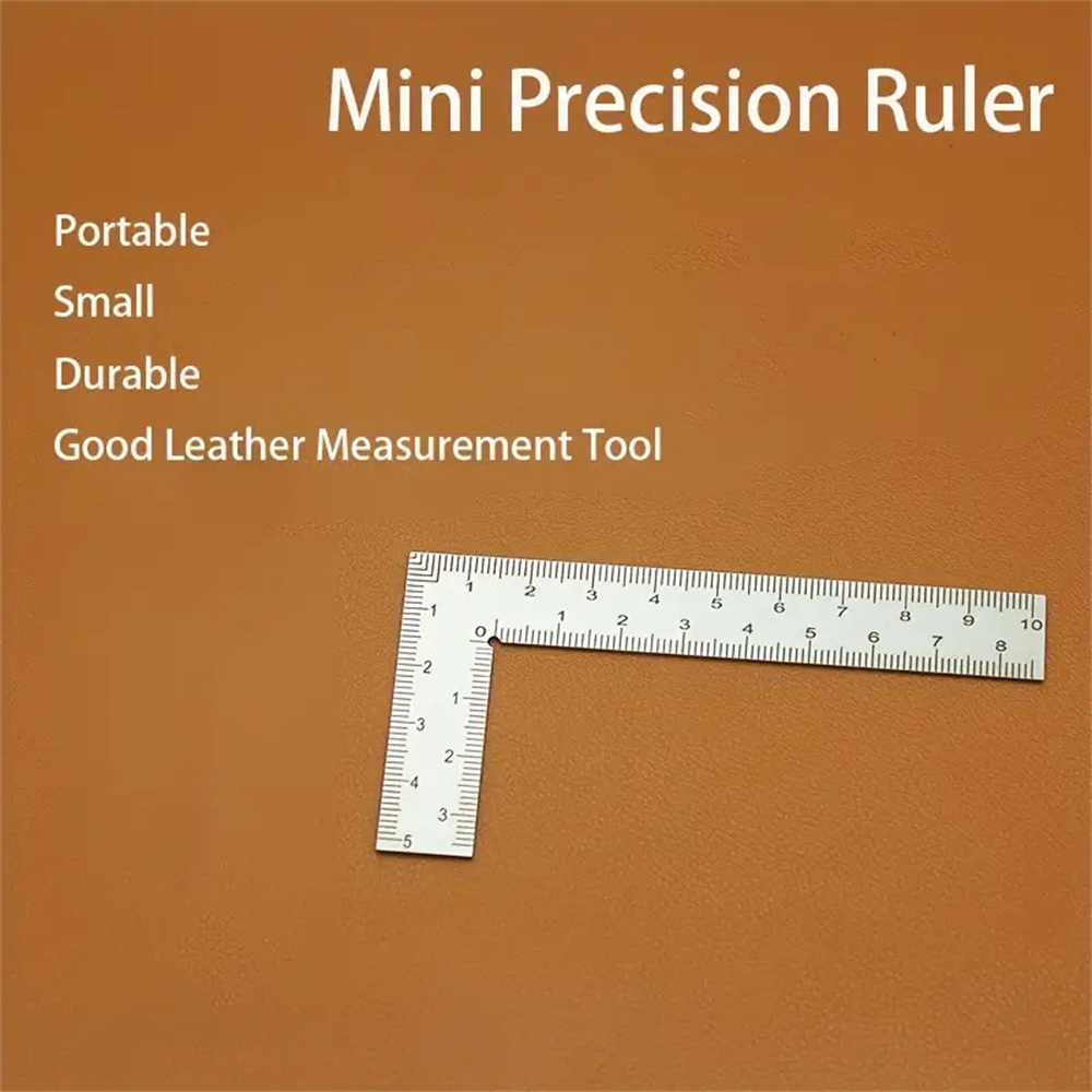 미니 스테인레스 스틸 L자형 양면 정밀 스케일 눈금자  - Leatherwork Ruler 리뷰 및 가격