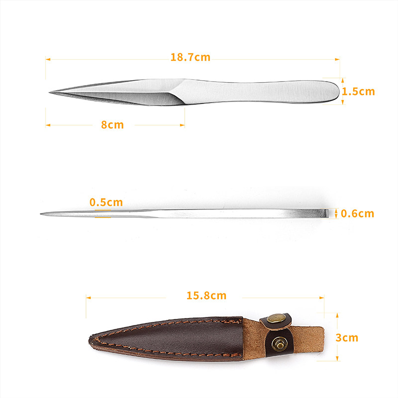 가죽 커버가 있는 스테인레스 스틸 차 칼, 푸얼 차 따 - Leatherwork Knives 리뷰 및 가격