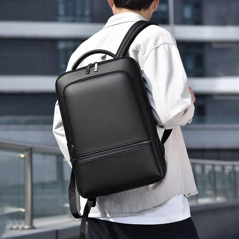 남성용 PU 가죽 배낭, USB 충전, 패션 이그제큐티 - Leather Work Laptop Bag 리뷰 및 가격