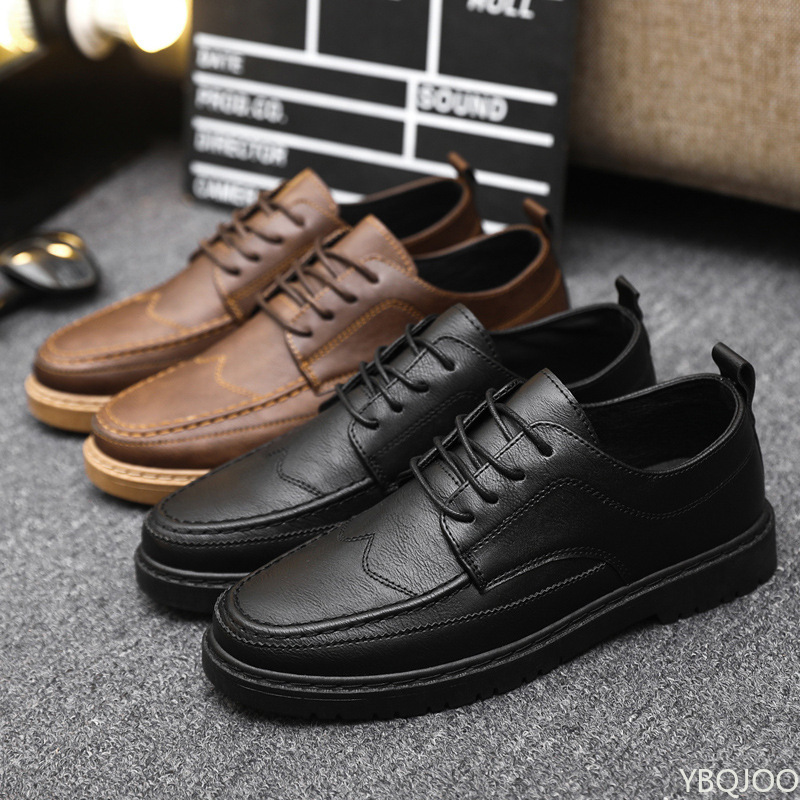 남성 캐주얼 가죽 신발 트렌디한 여름 통기성 블랙 작업 - Leatherworking Classic 리뷰 및 가격