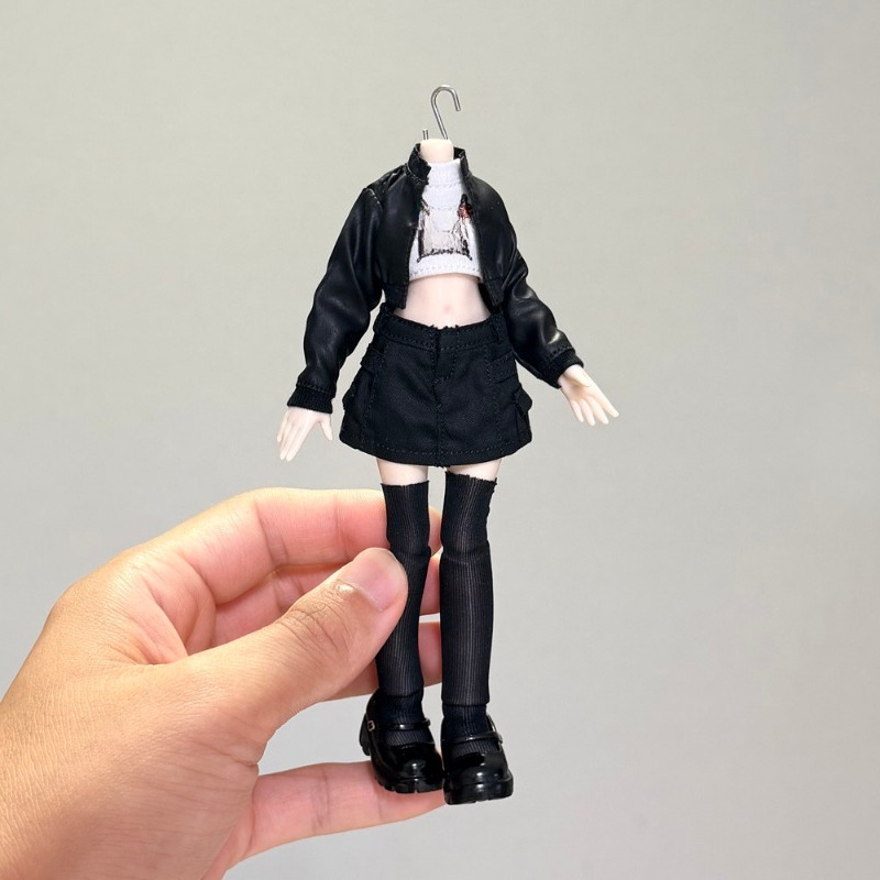 1/12 스케일 BJD 스윗 쿨 의상 세트 PU 가죽  - Leatherworking Items 리뷰 및 가격