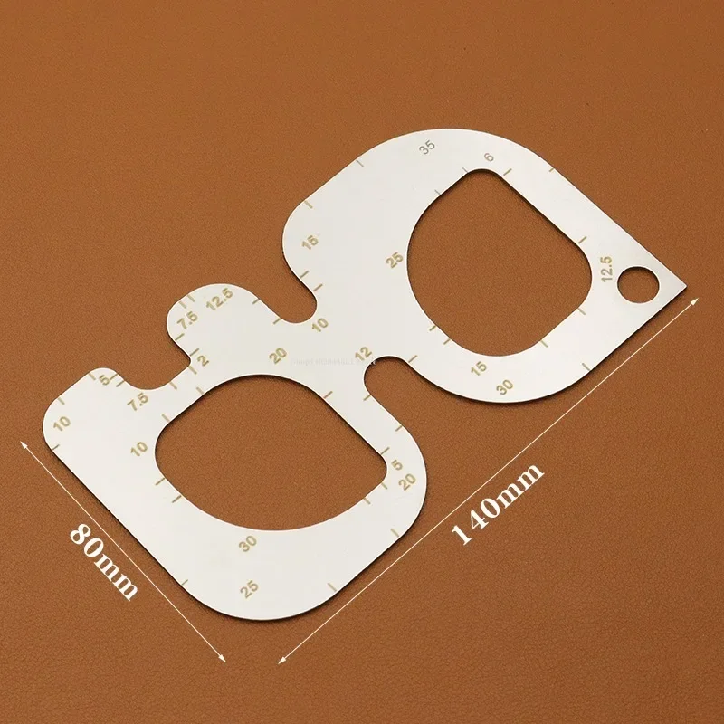 R 포지셔닝 눈금자 스테인레스 스틸 필렛 템플릿 가죽  - Leatherwork Ruler 리뷰 및 가격