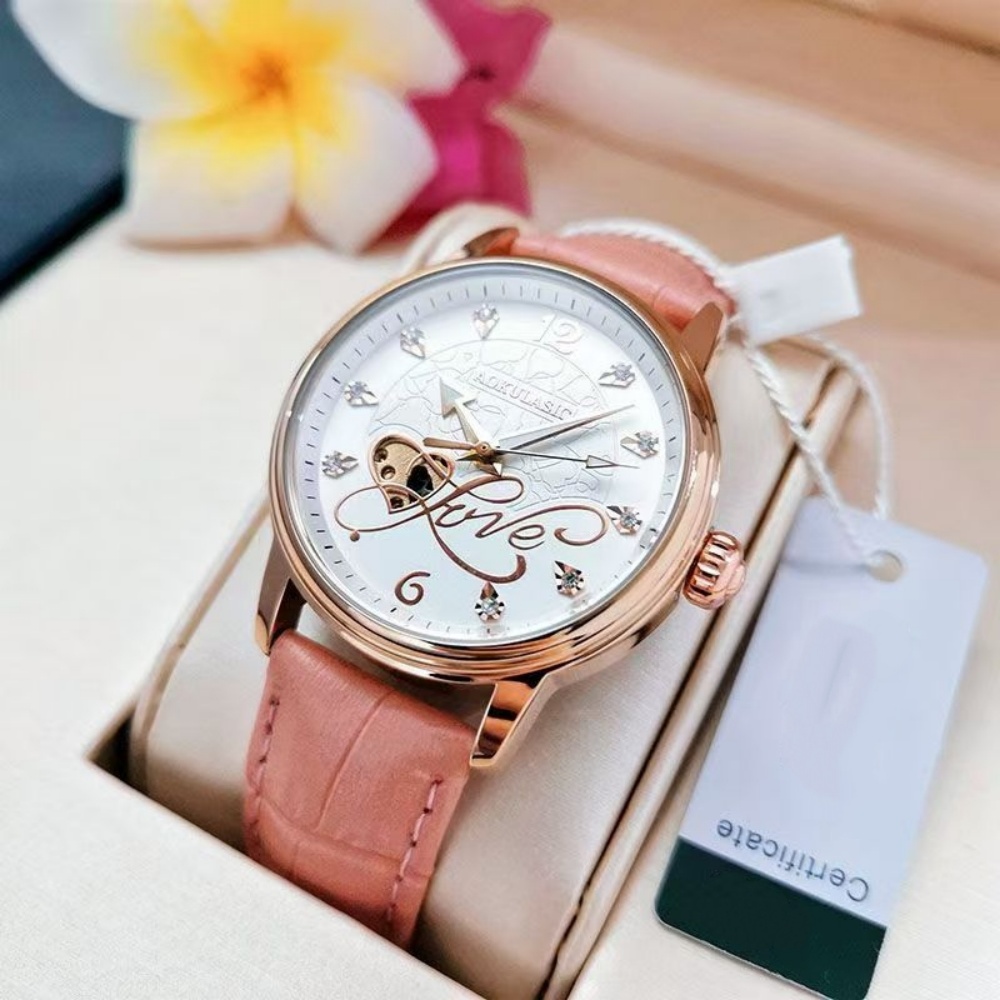 라이트 럭셔리 니치 하이엔드 여성용 기계식 시계, 인스 - Leatherwork Definition 리뷰 및 가격