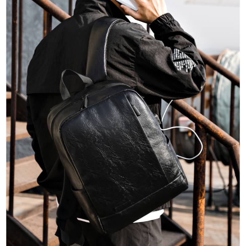 남자 유행 배낭 PU 가죽 가방 서류 가방 사무실 캐주 - Leather Work Laptop Bag 리뷰 및 가격