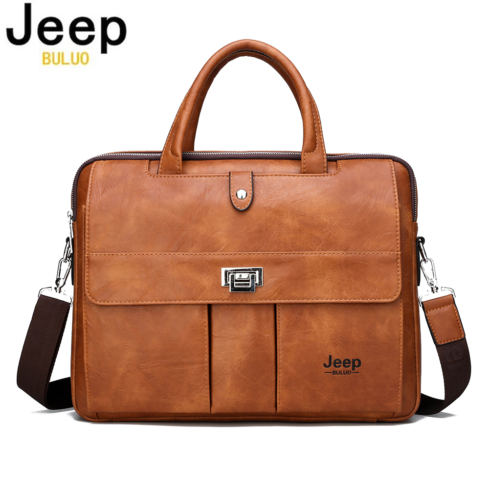 Jeep Buluo 남성용 가죽 서류가방 14인치 노트 - Leather Work Laptop Bag 리뷰 및 가격