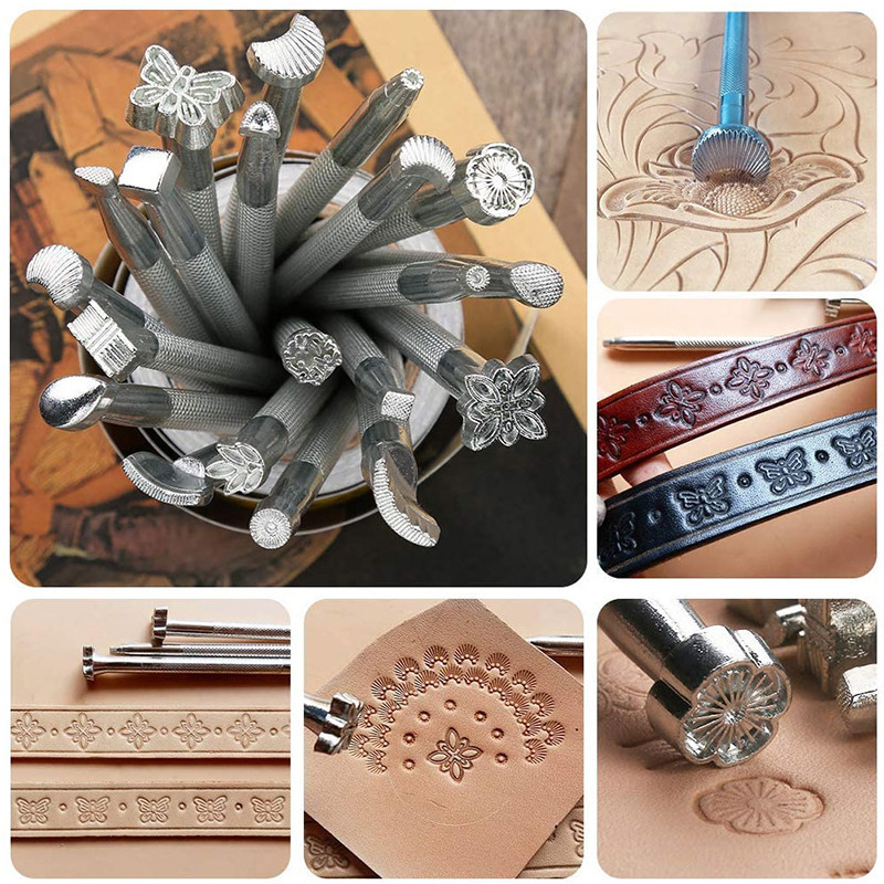 수공예 DIY 가죽 도구 가죽 조각 프린팅 도구 20종 - Leatherwork Hammer 리뷰 및 가격