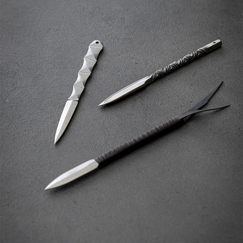가죽 칼집이 있는 스테인리스 스틸 차 칼 - 푸얼차용  - Leatherwork Knives 리뷰 및 가격
