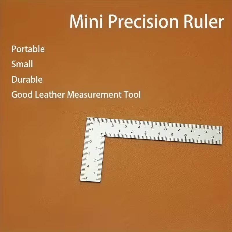미니 L자형 스테인리스 스틸 자 - 가죽 공예 및 소규 - Leatherwork Ruler 리뷰 및 가격